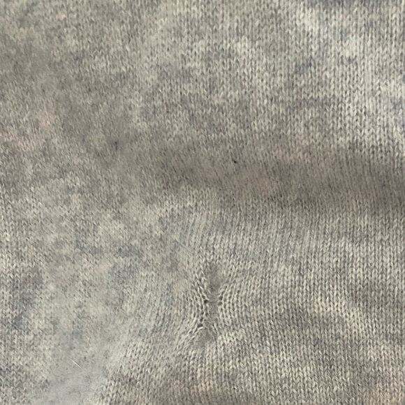 Garnet Hill Gray 100% Cashmere Easy Duster Cardigan Sweater Sz S - Picture 15 of 16